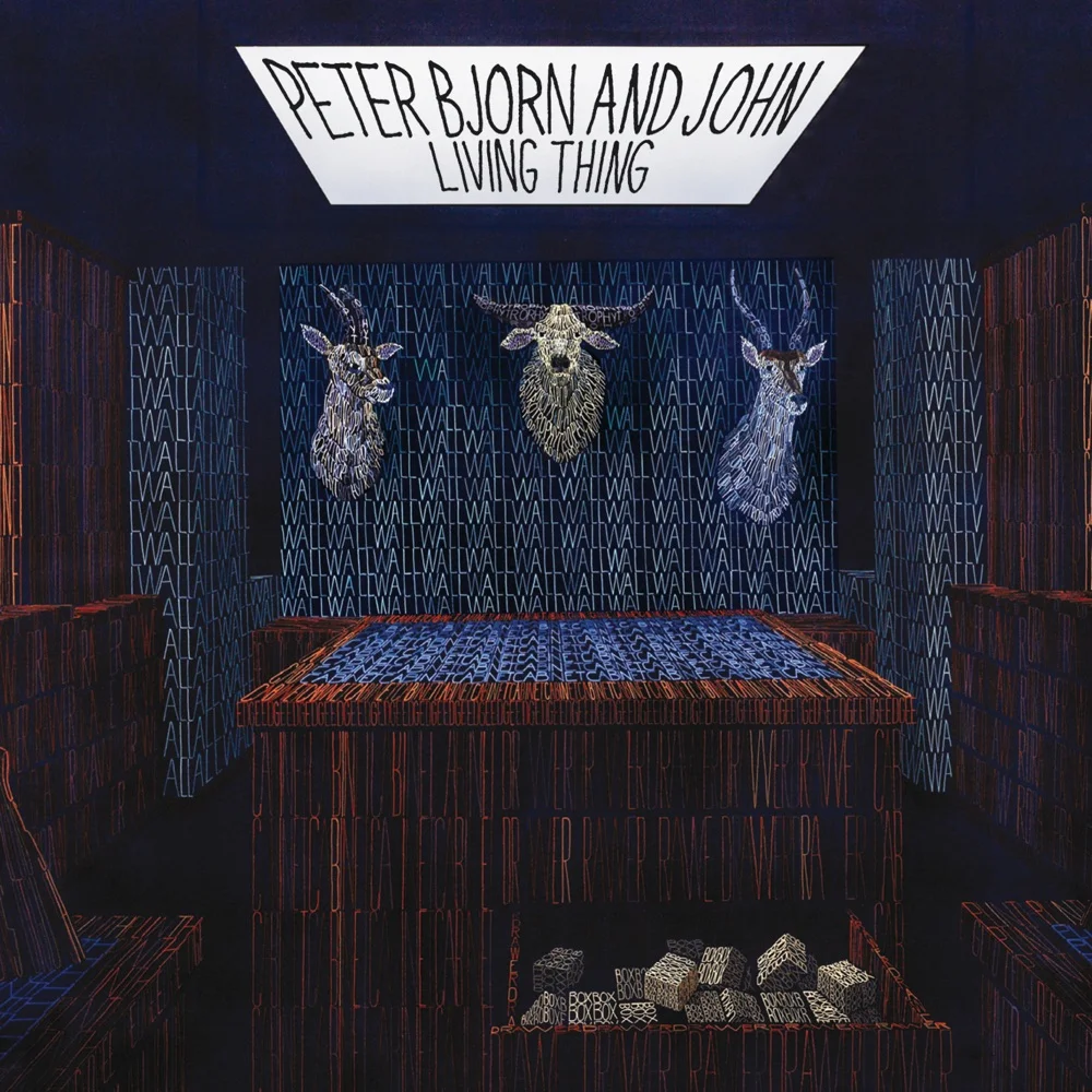 Album cover for Living Thing by Peter Bjorn and John