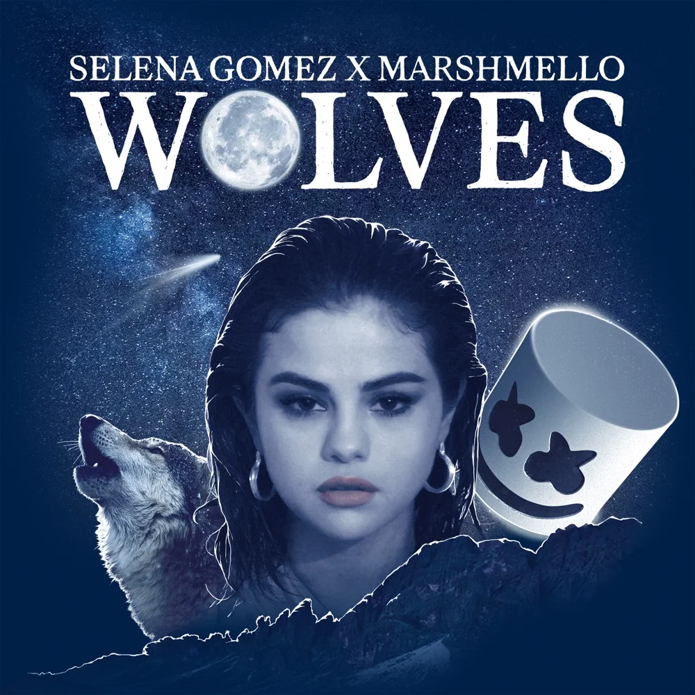 Album cover for Wolves by Selena Gomez & Marshmello